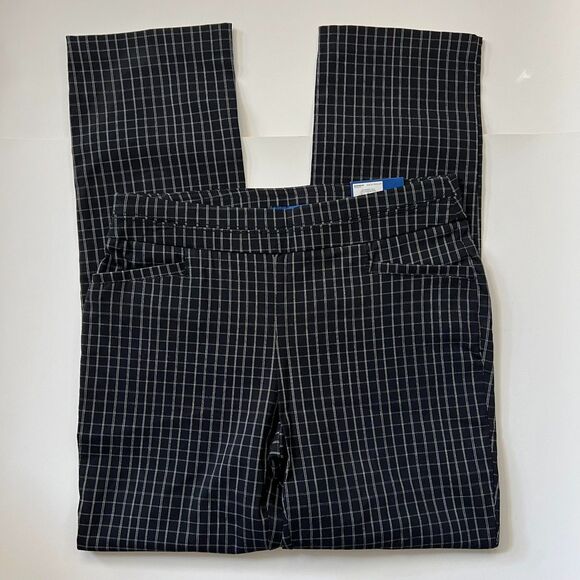 Apt.9 Straight Leg Mid-Rise Window Pane "Tummy Control" Pants 6P NWT - Picture 1 of 5